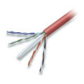 4-Pair UTP CAT6 Ethernet Cable with Solid Stranded Cu/CCA Red